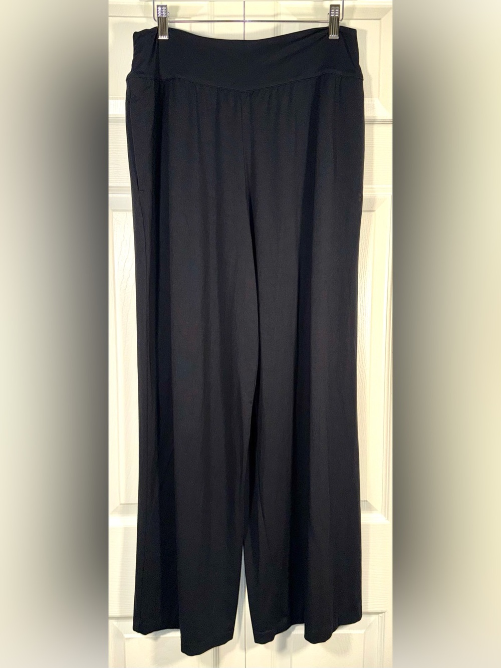 Sweaty Betty London Modal Wide Leg Trousers SB8238 Black Lounge Pants US 8